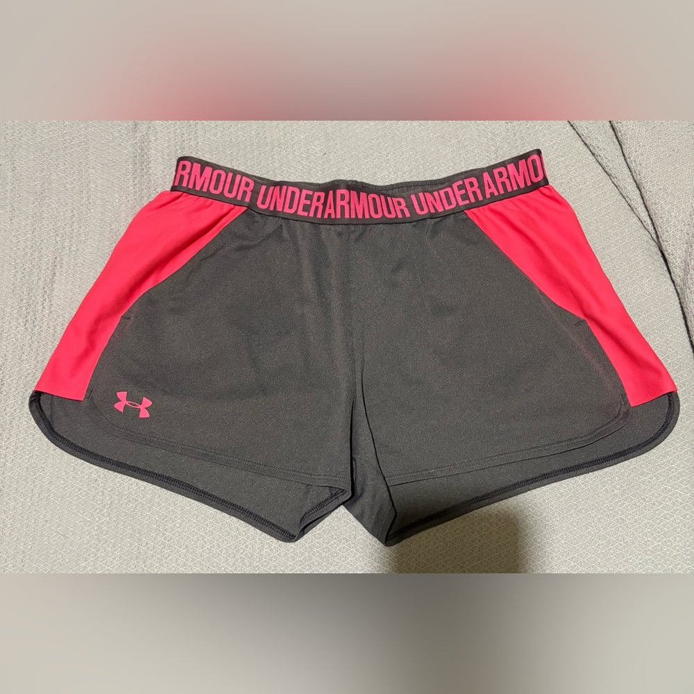 Lot of 3 Under Armour Elastic Waist Size Large Womans Shorts - Picture 4 of 10